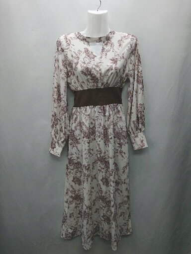 ◇ ⊂ rima lidy 花柄 長袖 ロング ワンピース サイズM グレー レディース E 【中古】 ◇ ⊂ rima lidy 花柄 長袖 ロング ワンピース サイズM グレー レディース E 【中古】