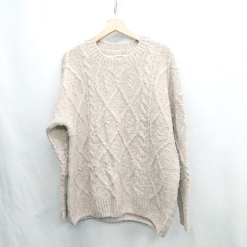 ◇ ⊇ select MOCA セレクト モカ 長袖 ニット セーター サイズF ベージュ レディース E 【中古】