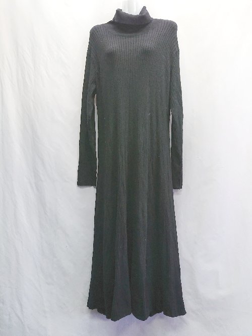 ◇ ⊇ AMERICAN HOLIC アメリカン ホリック 長袖 ロング ワンピース サイズL ブラック系 レディース E 【中古】