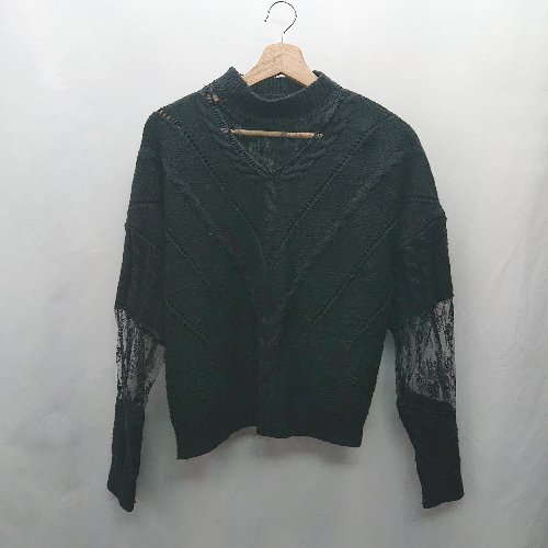 ◇ ⊇ Cookie Chocolate クッキーチョコレート 長袖 ニット サイズM ブラック系 レディース E 【中古】