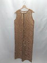 ◇ ⊂ Bab バブ メッシュ素材 ノースリーブ ロング ワンピース サイズM ブラウン レディース E 【中古】