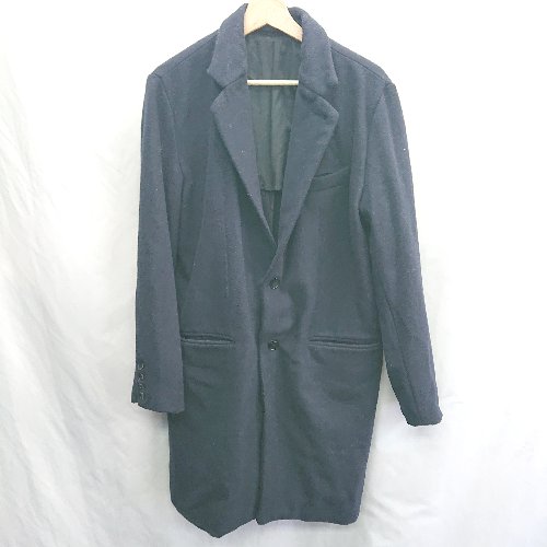 ◇ ⊇ unrelaxing アンリラクシング 長袖 チェスターコート サイズL ネイビー メンズ E 【中古】