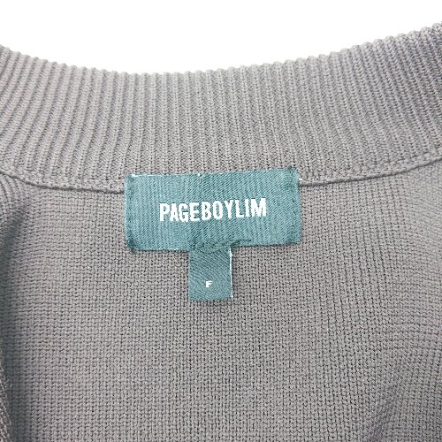 ◇ ⊇ PAGEBOYLIM ページボーイリム ビッグシルエット 長袖 カーディガン サイズF ブラウン メンズ E 【中古】