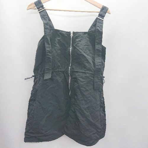 ◇ ⊂ ap retro アプレトロ ミリタリー風 袖なし ベスト サイズF ブラック レディース E 【中古】