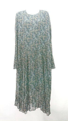 ◇ Cheek 小花柄 シフォン バックジップ ふんわり ゆれ感 長袖 ロング丈 ワンピース サイズM ブラック レディース E 【中古】 ◇ Cheek 小花柄 シフォン バックジップ ふんわり ゆれ感 長袖 ロング丈 ワンピース サイズM ブラック レディース E 【中古】