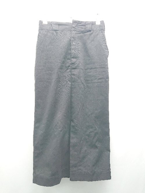 ◇ Dickies ディッキーズ シンプル 無地 スリット カジュアル ロング丈 フレア スカート サイズ36 ブラック レディース E 【中古】