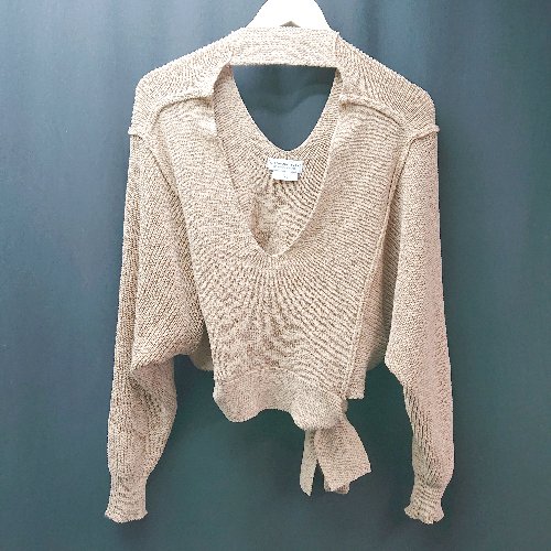 ◇ ciaopanictypy チャオパニックティピー 綺麗め デザインオシャレ 長袖 ニット サイズONE ブラウン系 レディース E 【中古】