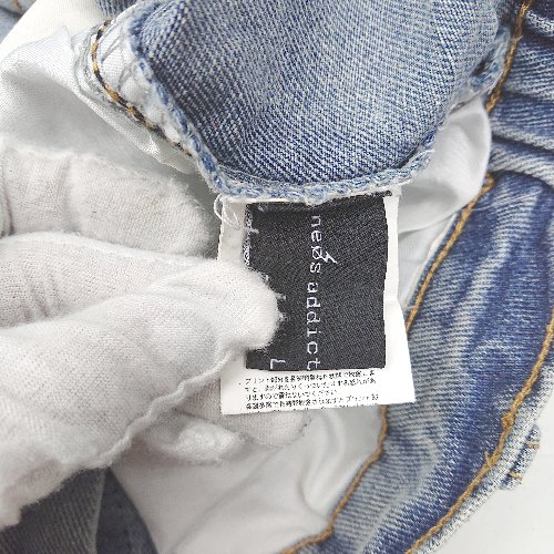 ◇ Θ Neos addictive design ネオスアディクティブデザイン デニムパンツ サイズL ライトブルー系 メンズ E 【中古】