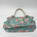 ◇ Θ Cath Kidston キャスキッドソン 花柄 デイバッグ トートバッグ グリーン系 レディース E 【中古】