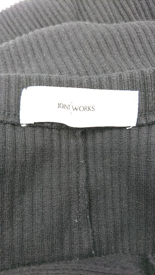 ◇ JOINT WORKS ジョイントワークス ケーブル　スリット 長袖 ひざ丈 ワンピース 表記なし ブラック系 レディース E 【中古】