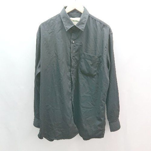 ◇ Herden ハーデン ボタン 胸ポケット バックプリント シンプル オシャレ 長袖 シャツ サ