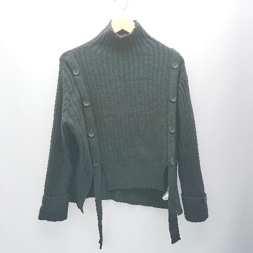 ◇ AIC. エーアイシー ハイネック リブ 無地 長袖 ニット サイズF ブラック レディース E 【中古】 ◇ AIC. エーアイシー ハイネック リブ 無地 長袖 ニット サイズF ブラック レディース E 【中古】