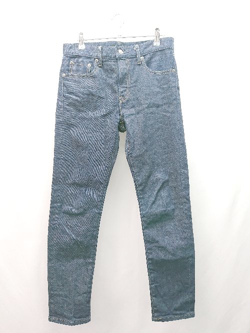 ◇ UNIQLO ユニクロ フロントチャック シングルステッチ カジュアル ジーンズ サイズ30 インディゴブル..