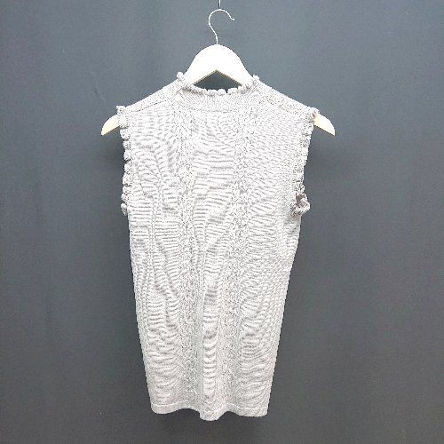 ◇ 新品 dazllin ダズリン シンプル 薄手 ガーリー - カットソー サイズF グレー レディース E 【中古】