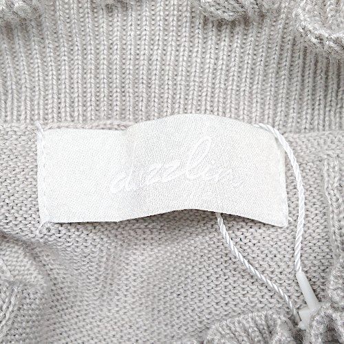 ◇ 新品 dazllin ダズリン シンプル 薄手 ガーリー - カットソー サイズF グレー レディース E 【中古】