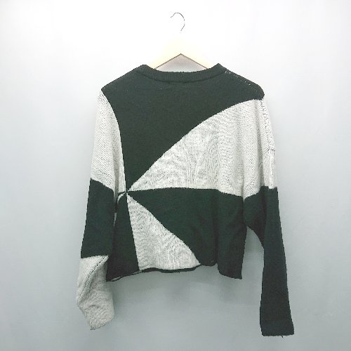 ◇ apart by lowrys 厚手 冬 カジュアル モノトーン シンプル 長袖 ニット サイズF ブラック/ホワイト レディース E 【中古】 ◇ apart by lowrys 厚手 冬 カジュアル モノトーン シンプル 長袖 ニット サイズF ブラック/ホワイト レディース E 【中古】