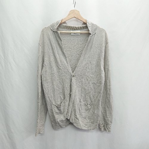 ◇ ⊂ NANO BASE 長袖 カーディガン サイズS グレー レディース E 【中古】