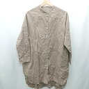 ◇ ⊇ antiqua アンティカ シースルー 長袖 ロングシャツ サイズF ブラウン系 レディース E 【中古】(4)