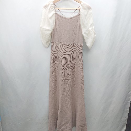 ◇ ⊂ JILL STUART ジル スチュアート 半袖 膝下丈 ワンピース サイズF ブラウン系 レディース E 【中古】