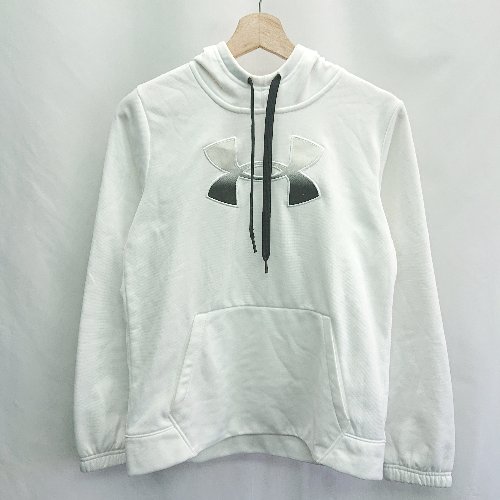 ◇ ⊇ UNDER ARMOUR アンダーアーマー 裏起毛 長袖 パーカー サイズSM ホワイト メンズ E 【中古】 ◇ ⊇ UNDER ARMOUR アンダーアーマー 裏起毛 長袖 パーカー サイズSM ホワイト メンズ E 【中古】