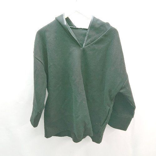 ◇ jeanasis ジーナンス シンプル ラウンドカット フード付き 長袖 パーカー サイズF ブラック レディース E 【中古】 ◇ jeanasis ジーナンス シンプル ラウンドカット フード付き 長袖 パーカー サイズF ブラック レディース E 【中古】