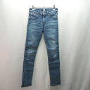 ◇ EDWIN エドウィン 無地 ウォッシュ加工 スキニー デニムパンツ サイズS インディゴ レディース E 【中古】