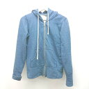 ◇ allureville アルアバイル フーディー フルジップ 無地 裏毛 長袖 パーカー サイズ2 ネイビー レディース E 【中古】