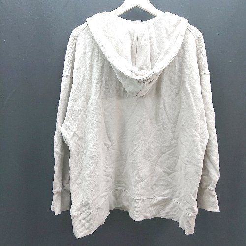 ◇ JEANASIS ジーナシス カジュアル 裏起毛なし フード付き 長袖 トレーナー サイズF グレージュ レディース E 【中古】 2