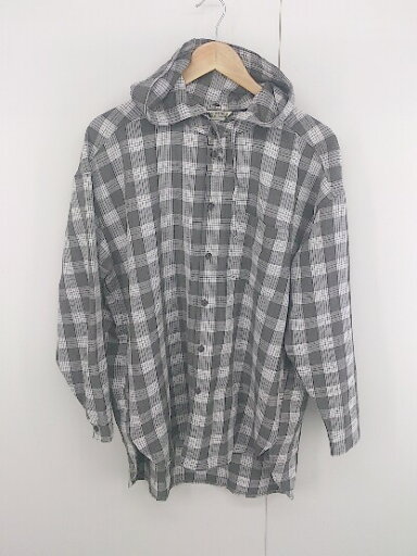◇ DOUBLE NAME チェック 胸ポケット 長袖 シャツ ジャケット サイズF モスグリーン ホワイト系 レディース メンズ P 【中古】 ◇ DOUBLE NAME チェック 胸ポケット 長袖 シャツ ジャケット サイズF モスグリーン ホワイト系 レディース メンズ P 【中古】