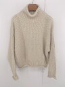 ◇ select MOCA セレクト モカ シンプル オーバーサイズ 長袖 ニット セーター サイズF ベージュ系 レディース P 【中古】