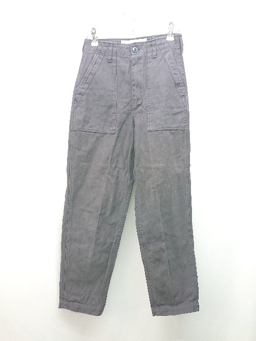 ◇ THE SHINZONE 無地 テーパード シンプル パンツ サイズ32 ネイビー レディース E 【中古】