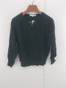 ◇ ◎ ●未使用● grove グローブ 装飾パール レーヨン混 長袖 ニット セーター サイズM ブラック レディース P 【中古】(4)