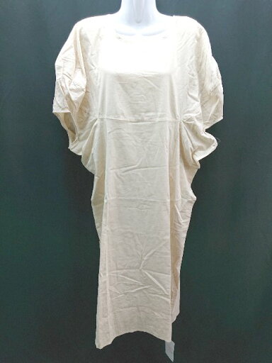◇ ◎ ●未使用● Futier land ナチュラル 薄手 春夏 シンプル 半袖 ロング丈 ワンピース サイズF ベージュ レディース E 【中古】 ◇ ◎ ●未使用● Futier land ナチュラル 薄手 春夏 シンプル 半袖 ロング丈 ワンピース サイズF ベージュ レディース E 【中古】