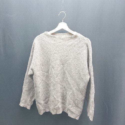 ◇ BEAUTY&YOUTH カジュアル シンプル 秋冬 ナチュラル 長袖 ニット サイズ表記なし グレージュ レディース E 【中古】 ◇ BEAUTY&YOUTH カジュアル シンプル 秋冬 ナチュラル 長袖 ニット サイズ表記なし グレージュ レディース E 【中古】