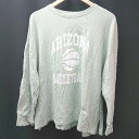 ◇ Via.J ラウンドネック バスケットボール カジュアル 長袖 ロングtシャツ サイズF ミントグリーン メンズ レディース E 【中古】