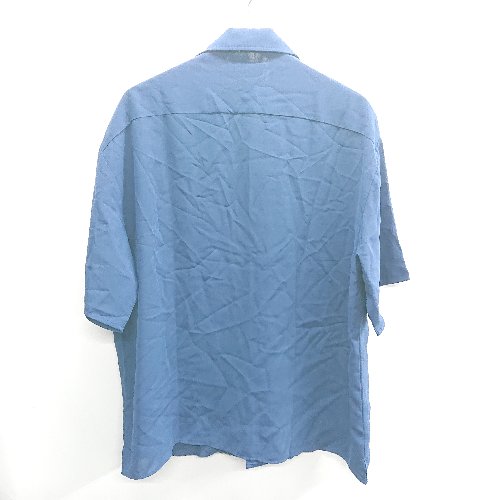 ◇ ◎●未使用●⊂ Kappa カッパ シアー素材 半袖 シャツ サイズ M ブルー系 メンズ E 【中古】