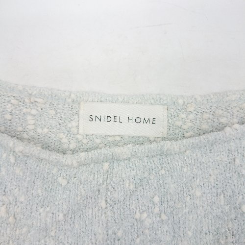 ◇ Θ snidel home スナイデル ブラパッド入り 袖なし ロング ワンピース サイズF ブルー系 レディース E 【中古】