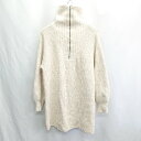 ◇ ⊇ archives アルシーヴ ハーフジップ 長袖 プルオーバーニット サイズM オフホワイト レディース E 【中古】(4)