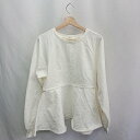 ◇ Θ Discoat ディスコート 長袖 カットソー サイズF ホワイト レディース E 【中古】