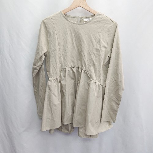 ◇ ⊇◎ ●未使用● OPAQUE.CLIP オペーク ドット クリップ 長袖 チュニック サイズM グレージュ系 レディース E 【中古】 ◇ ⊇◎ ●未使用● OPAQUE.CLIP オペーク ドット クリップ 長袖 チュニック サイズM グレージュ系 レディース E 【中古】