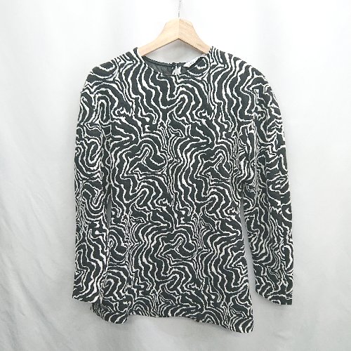 ◇ ⊂ ◎ ZARA ザラ 総柄 長袖 チュニック サイズUSA S ブラック ホワイト レディース E 【中古】 ◇ ⊂ ◎ ZARA ザラ 総柄 長袖 チュニック サイズUSA S ブラック ホワイト レディース E 【中古】