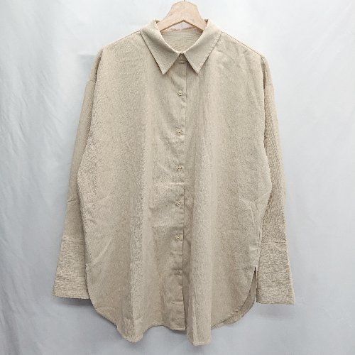 ◇ ⊂ ARC 長袖 シャツ サイズM ベージュ メンズ E 【中古】