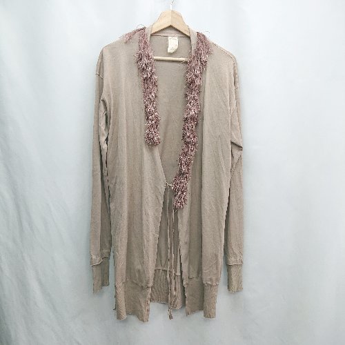 ◇ ⊂  IVLAUX イヴロウ 長袖 ガウン サイズM キャメル系 レディース E 【中古】