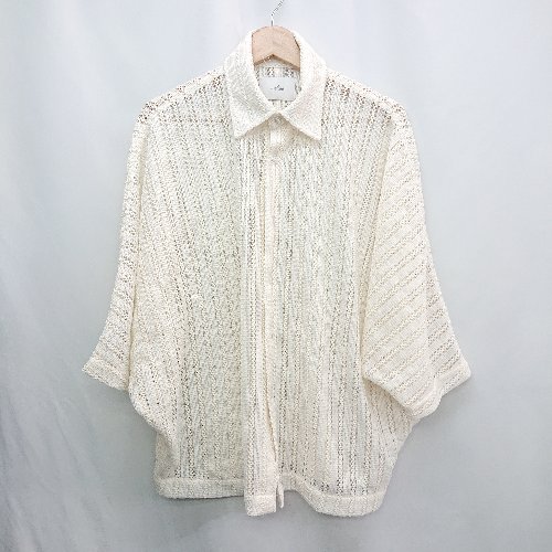 ◇ ⊂ welise ウェライズ シアー メッシュ 半袖 シャツ サイズS アイボリー系 メンズ E 【中古】 ◇ ⊂ welise ウェライズ シアー メッシュ 半袖 シャツ サイズS アイボリー系 メンズ E 【中古】