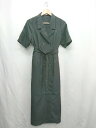 ◇ ⊂ ◎ natural couture ナチュラルクチュール 半袖 ロング丈 ワンピース サイズF ブラック レディース E 【中古】