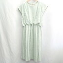 ◇ ⊂◎ BEAMS HEART ビームス ハート ノースリーブ ロング ワンピース サイズM ミントグリーン レディース E 【中古】