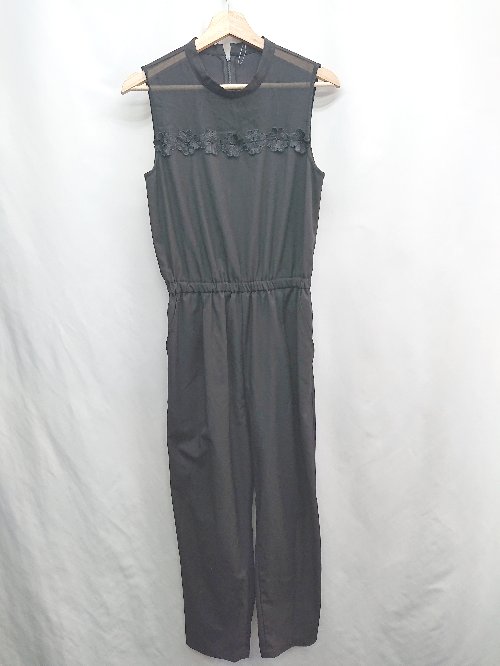 ◇ ⊂ Dot&Stripes CHILDWOMAN オールインワン サイズF ブラック レディース E 【中古】