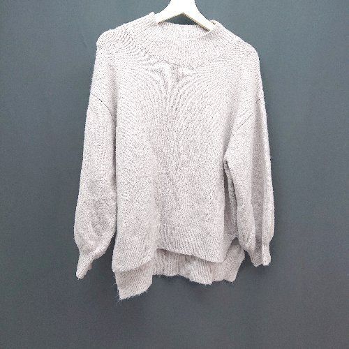 ◇ apresjour アプレジュール 無地 シンプル 生地薄手 長袖 ニット サイズF ピンク レディース E 【中古】