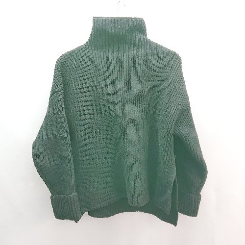 ◇ Lian リアン シンプル ハイネック ニット 厚手 長袖 セーター サイズF ブラック レディース E 【中古】