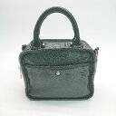 ◇ WHO'S WHO gallery シンプル 無地 クール 大人 ハンドバッグ ブラック レディース E 【中古】